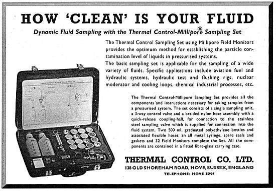 Thermal Control Millipore Fluid Sampling Set                     