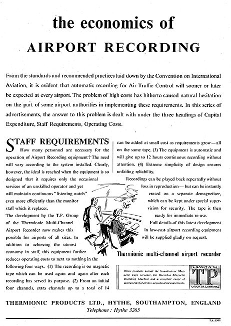 Thermionic Products - Multi-Channel Airport Recorders            