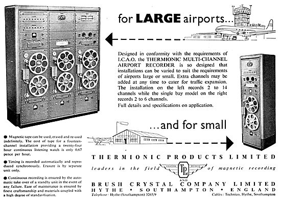 Thermionic Products - Airport Recorders                          