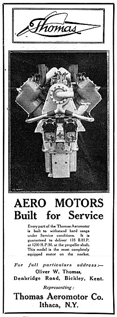 Thomas Aeromotor 1916 - Aero Engines                             