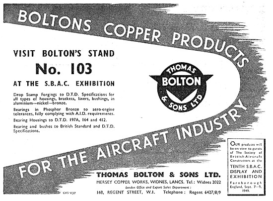 Thomas Bolton Copper Products - Drop Stamp Forgings              