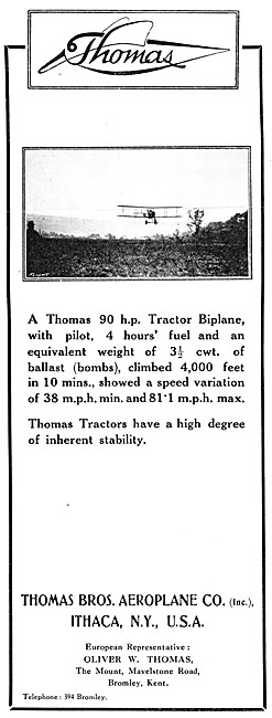 Thomas Tractor Biplanes                                          