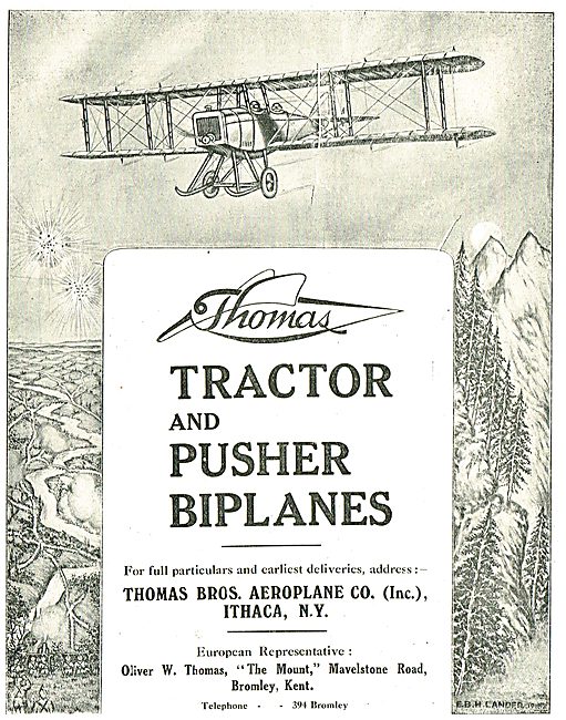 Thomas Tractor & Pusher Biplanes                                 