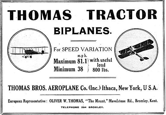 Thomas Tractor Biplanes                                          