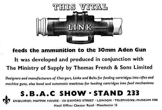 Thomas French Ammunition Feed To The 30mm Aden Gun               