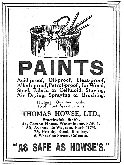 Thomas Howse Aircraft Paints & Finishes                          