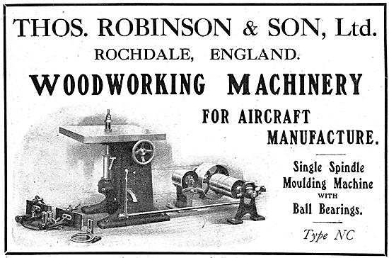 Thomas Robinson & Son Woodworking Machinery                      