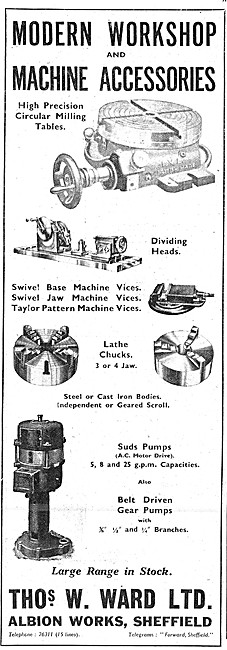 Thomas Ward Machine Tool & Workshop Accessories                  