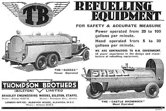 Thompson Brothers: Castle Bromwich Hand Operated Aircraft Fueller