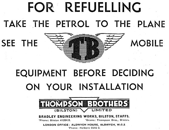 Thompson Brothers Aircraft Refuelling Vehicles. Refuellers       