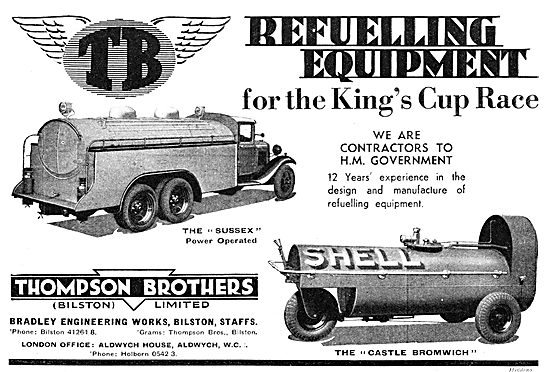 Thompson Brothers Aircraft Refuelling Vehicles - Refuellers      