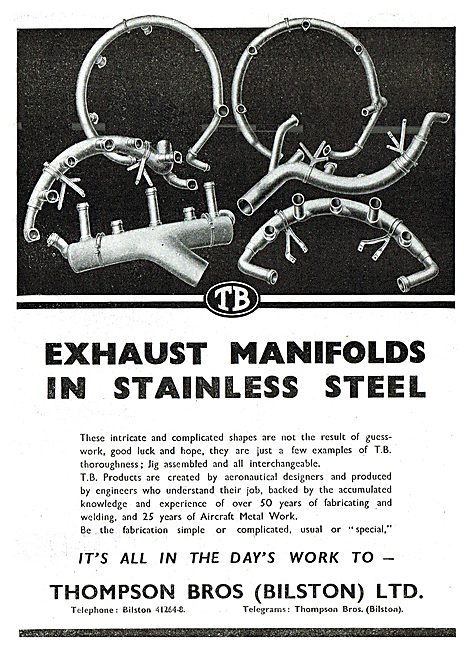 Thompson Brothers - Stainless Steel Exhaust Manifolds            