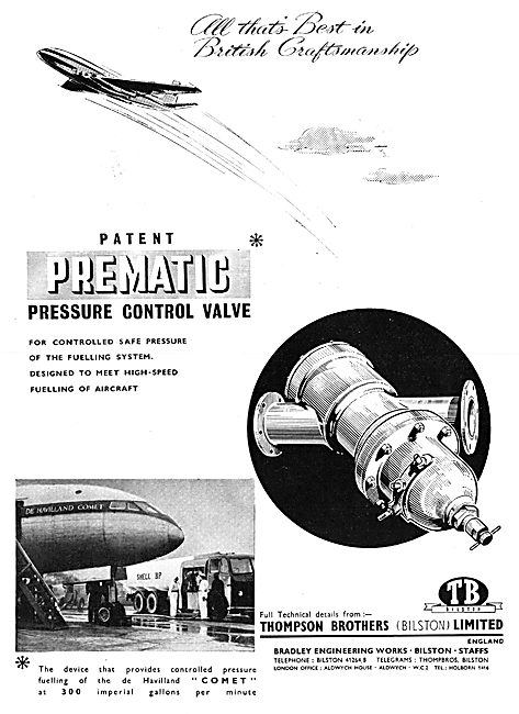 Thompson Brothers Prematic Fuel Pressure Control Valve           