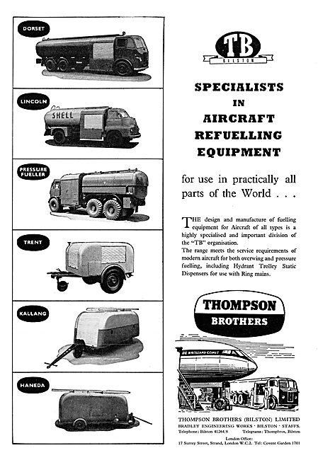 Thompson Brothers Aircraft Refuelling Equipment                  