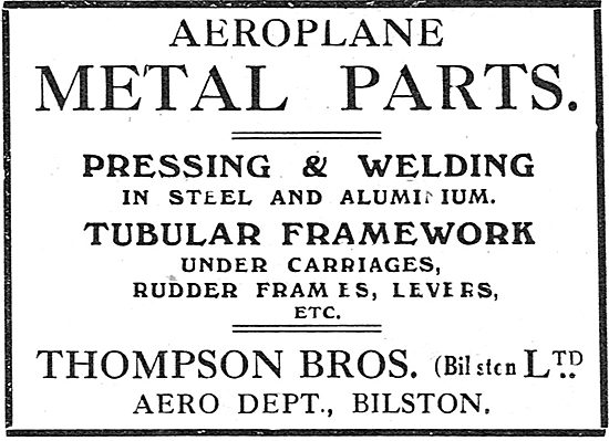 Thompson Brothers - Aeroplane Metal Parts                        