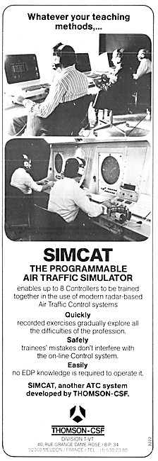 Thomson-CSF SIMCAT Air Traffic Control Simulator                 