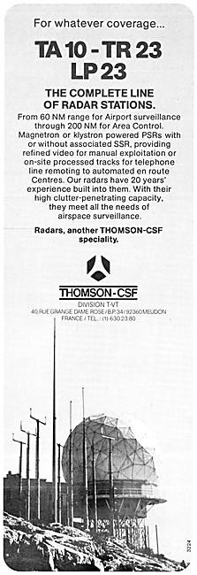 Thomson-CSF TA-10 - TR 23 & LP 23 Radar Stations                 