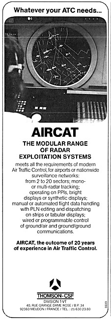 Thomson-CSF AIRCAT Radar Exploitation Systems                    
