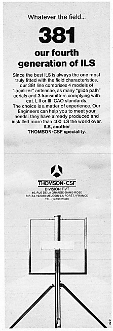 Thomson-CSF 381 ILS Ground Installations                         