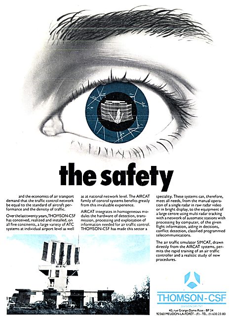 Thomson-CSF AIRCAT Airfield Control System - SIMCAT ATC Simulator