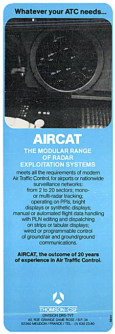 Thomson-CSF AIRCAT ATC Radar                                     