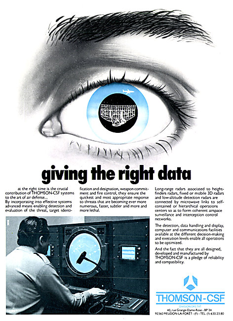 Thomson-CSF Air Defence Radar Systems                            