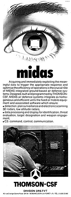 Thomson-CSF MIDAS Air Defence System                             