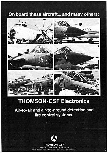 Thomson-CSF Air-to-Air Fire Control Systems                      