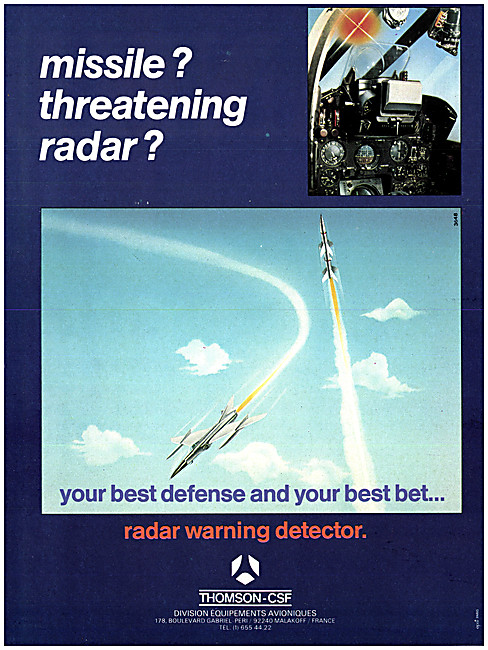 Thomson-CSF Radar Warning Detector                               