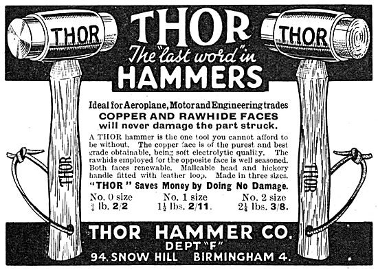 Thor Hammer Co. Soft Faced Hammers.                              