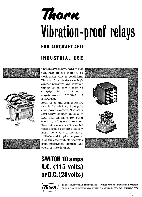 Thorn Electrical Components - Electrical Relays                  