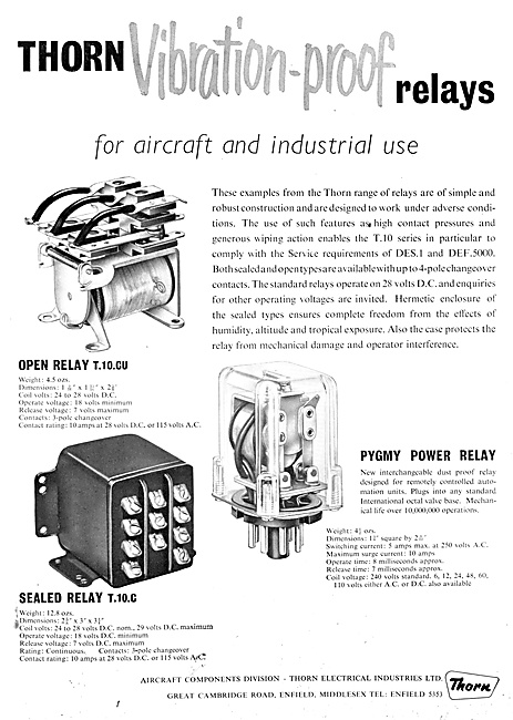 Thorn Electrical Components. Electrical Relays                   