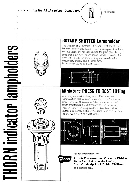 Thorn Electrical Components - Thorn Aircraft Lighting Equipment  