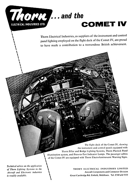 Thorn Electrical Components - Aircraft Panel Lighting Equipment  