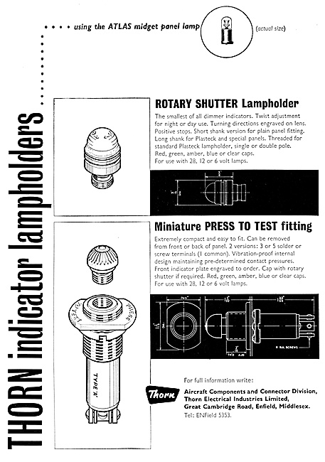 Thorn Aircraft Electrical Components                             