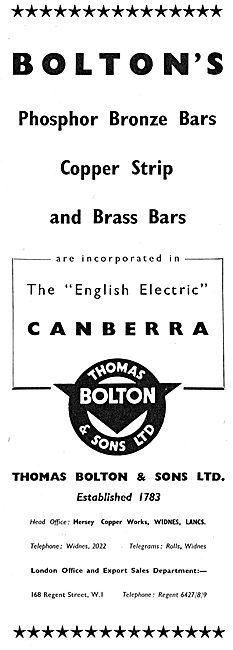 Thomas Bolton - Copper Strip & Brass Bars                        