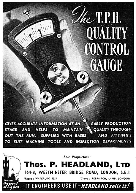 Thomas Headland TPH Quality Control gauge                        