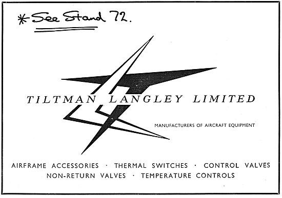 Tiltman Langley Manufacturers Of Aircraft Equipment              