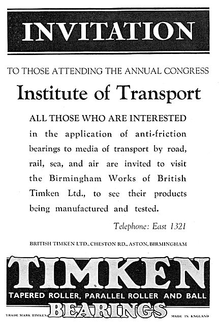 British Timken Bearings                                          