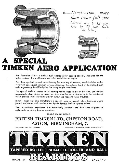 British Timken Bearings                                          