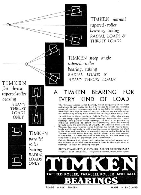 British Timken Bearings                                          