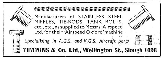 Timmins & Co. Slough. AGS Parts                                  