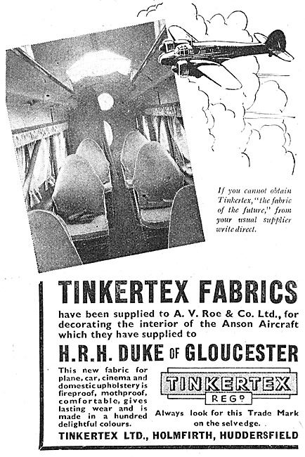 Tinkertex Aircraft Upholstery Fabrics                            