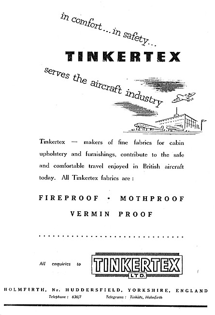 Tinkertex Aircraft Upholstery Fabrics                            