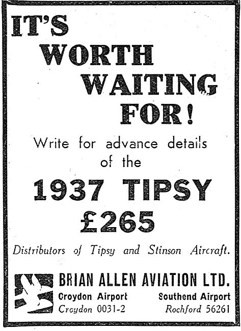 Tipsy Aircraft - Brian Allen                                     