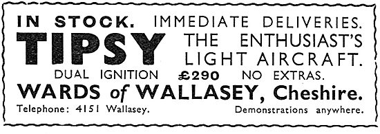 Tipsy Aircraft  - Wards Of Wallasey                              
