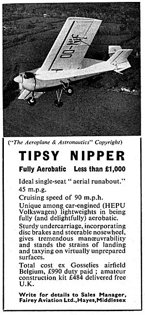 Tipsy Nipper (Fairey Aviation)                                   