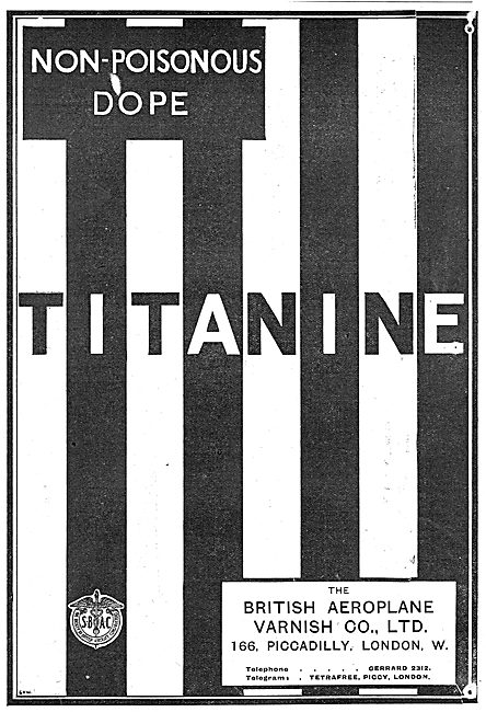 Titanine Non-Poisonous Aeroplane Dope                            