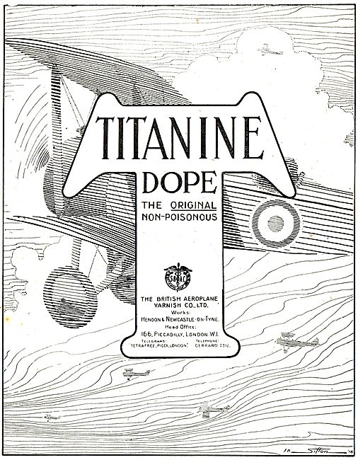 Titanine - The Original Non-Poisonous Aeroplane Dope             