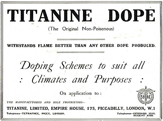 Titanine Doping Schemes For All Classes Of  Aircraft             
